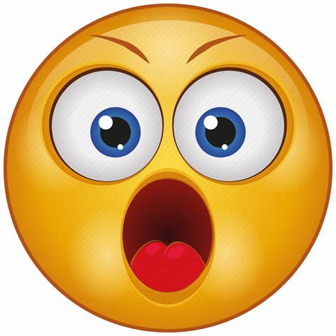 Shocked Face Emoji Surprised Emoji Funny Emoticons Funny Emoji The