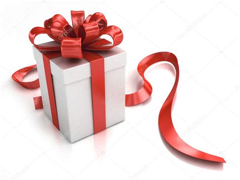Present Box With Red Ribbon Stock Photo By ©wir0man 1199627