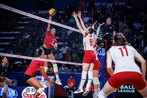 worldofvolley vnl w poland clinches narrow victory over canada worldofvolley