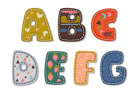Beautiful Print On Bold Font Alphabets For Kids Part 1 533141 Vector