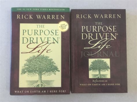 The Purpose Driven Life Journal 2 Book Hardcover Set By Rick Warren