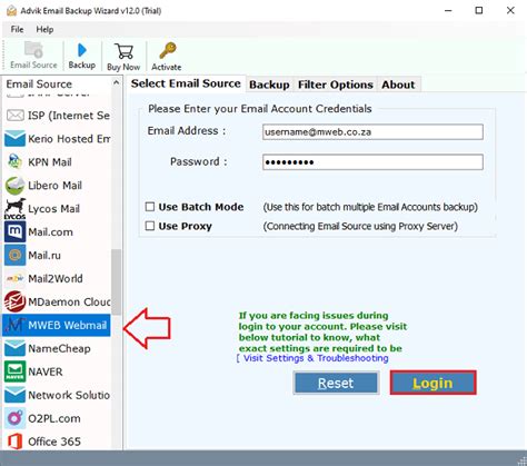 Backup Mweb Emails To Computer