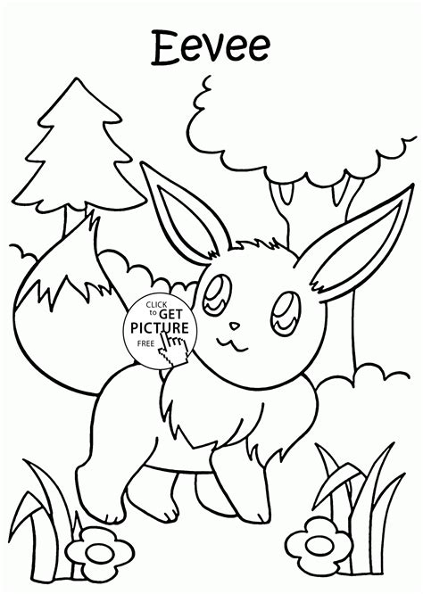 2550 x 3300 file type: Pokemon Eevee coloring pages for kids, pokemon characters ...
