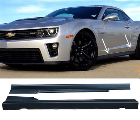 2010 2015 Chevy Camaro Zl1 Style Polypropylene Side Skirts Ikn Bls