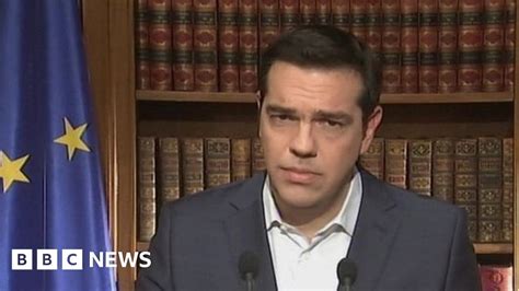 Greek Debt Crisis You Have Duty To Vote No Says Pm Tsipras Bbc News