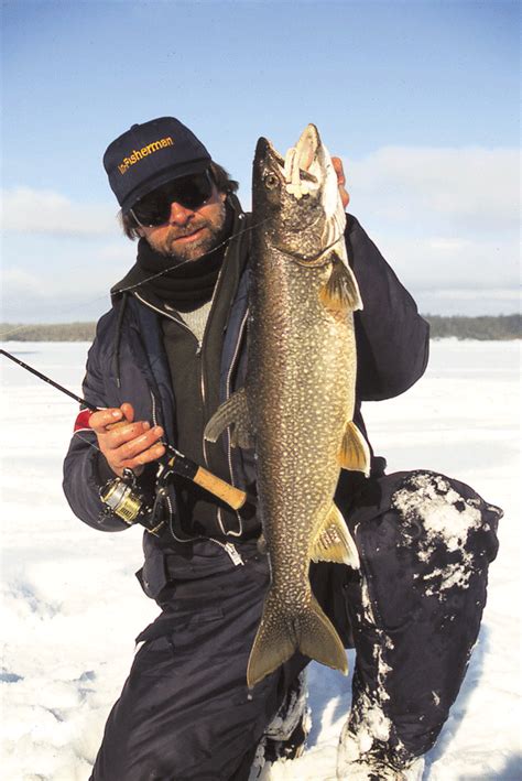 These rigs can be made very fast a. Ice Fishing Lake Trout In-Fisherman | Lake fishing, Lake ...