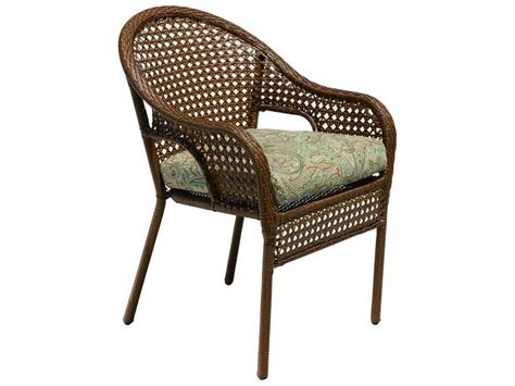 The comfortably scaled arm chairs are sleek and incredibly. Suncoast Kona Wicker Cushion Arm Dining Chair | 123-00