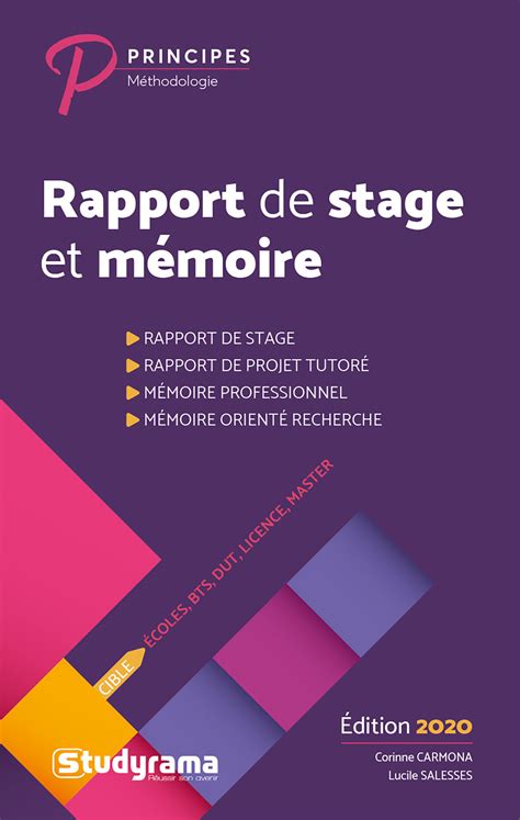 Rapport De Stage Et Mémoire Corinne Carmona Lucile Salesses Ean13
