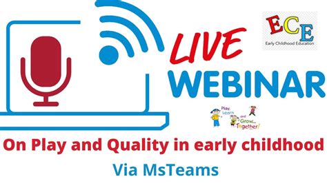 Play And Quality In Early Childhood Webinars Youtube