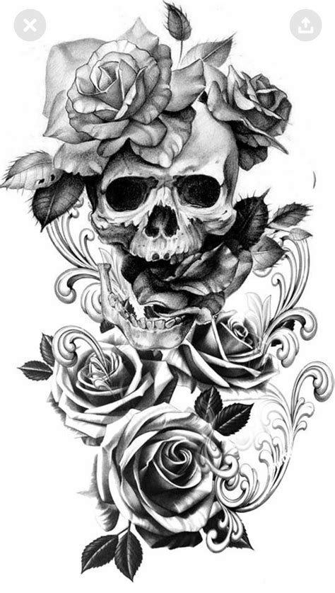 Tatto Skull Skull Tattoo Flowers Skull Rose Tattoos Skull Sleeve