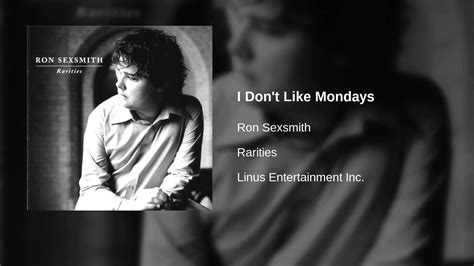 Ron Sexsmith I Dont Like Mondays Youtube