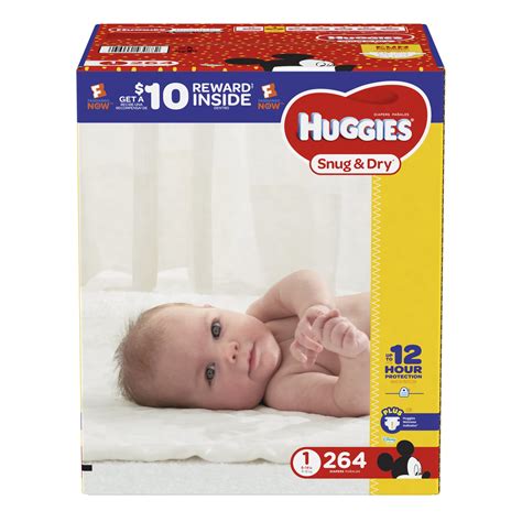 Product Of Huggies Snug And Dry Size 1 Diapers 264 Ct Skin Soft