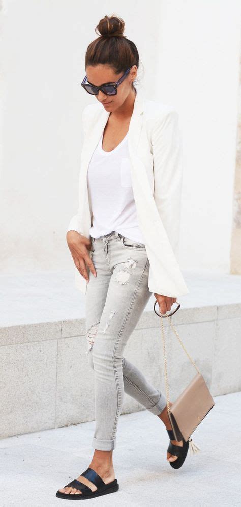 50 White Blazer Outfits How To Wear A White Jacket Blazer Ideas