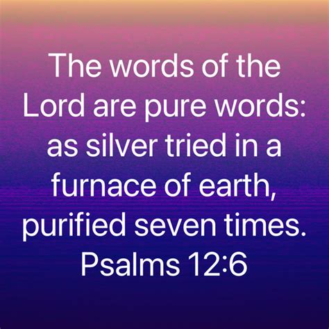 Psalm 126 The Words Of The Lord Are Pure Words As Silver Tried In A
