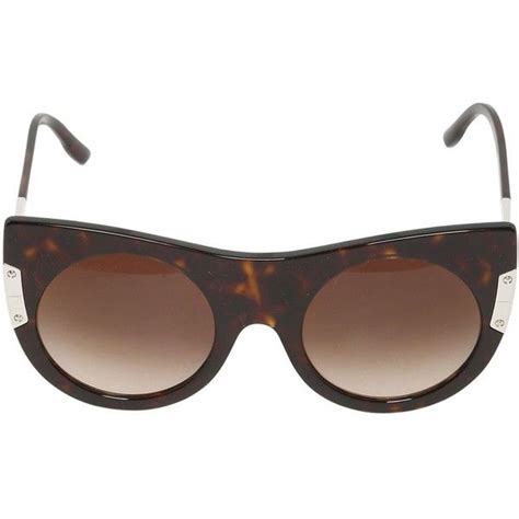 Stella Mccartney Women Cat Eye Tortoiseshell Acetate Sunglasses Sunglasses Logo Sunglasses