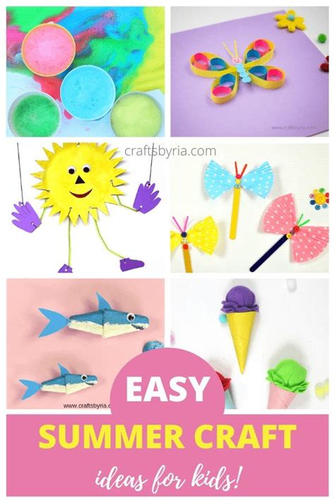 Fun Summer Crafts For Kids Of All Ages Crafts By Ria