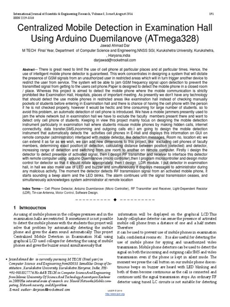 Practice good detecting skills with affordable metal detectors on ebay. Centralized-Mobile-Detection-in-Examination-Hall-Using ...