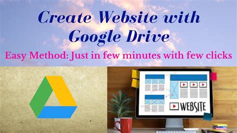 How To Create Free Website Google Drive Youtube
