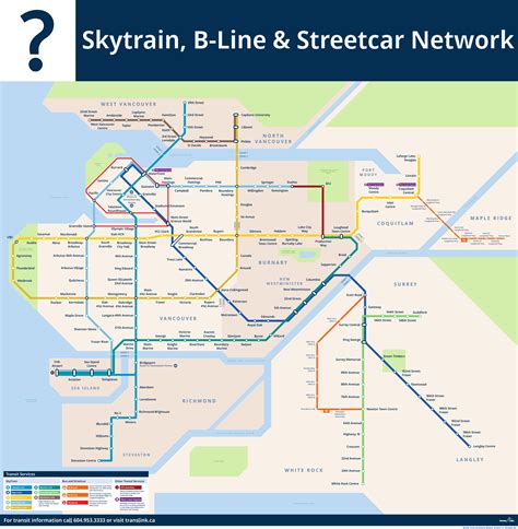Dream Skytrain And B Line Map Urbanplanning