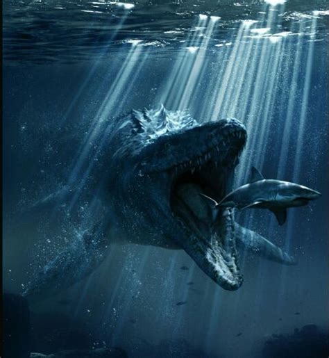 Completed Dont Look Back Jurassic World Gray Mitchell Mosasaur And Missing A Mother