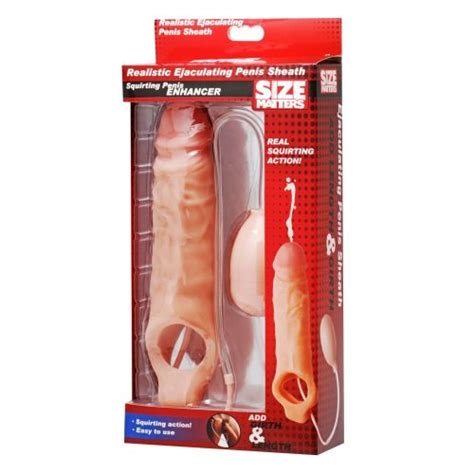 Size Matters Realistic Ejaculating Penis Enlargement Sheath Sex Toys At Adult Empire