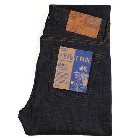 Naked Famous Denim Weird Guy Perfect Blue Slub Stretch Selvedge