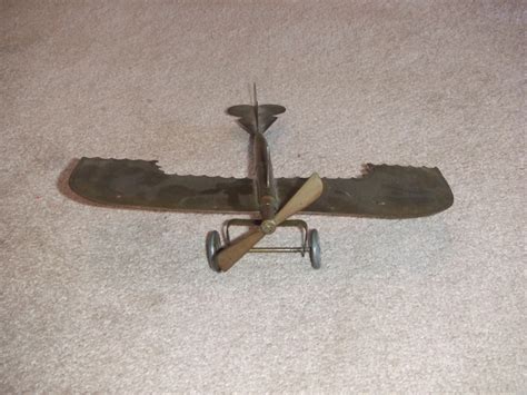 Ww1 Trench Art German Taube Airplane C 1916 Collectors