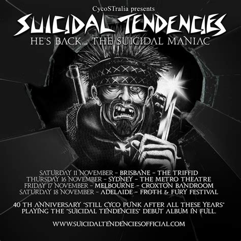 Suicidal Tendencies Concerts And Live Tour Dates 2023 2024 Tickets