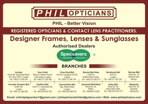 Phil Opticians Dear All My Respected Clients Phil