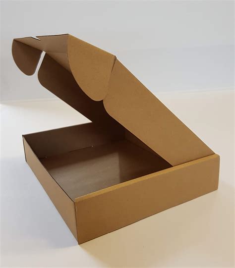Buy Folding Lid Self Seal Postal Cardboard Boxes 236 X 197 X 47mm Royal