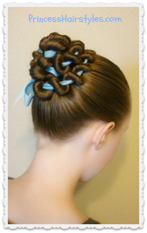 By sweeping the hair to one side you not only give a fresh take at the popular silhouette but you also buy yourself the framing magic! Ribbon Coiled Bun Hairstyle Tutorial | Hairstyles For ...