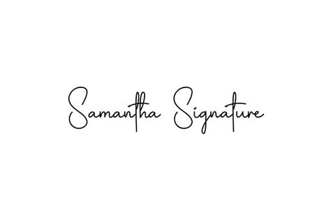 Samantha Signature Font Graphic Design Fonts