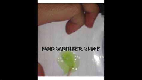 How To Make Slime With Glue And Hand Sanitizer Youtube