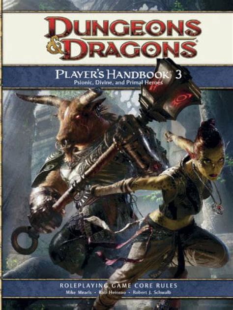 Pre Owned Player S Handbook 3 Dungeons And Dragons Core Rulebook 4th Edition Dandd Paperback