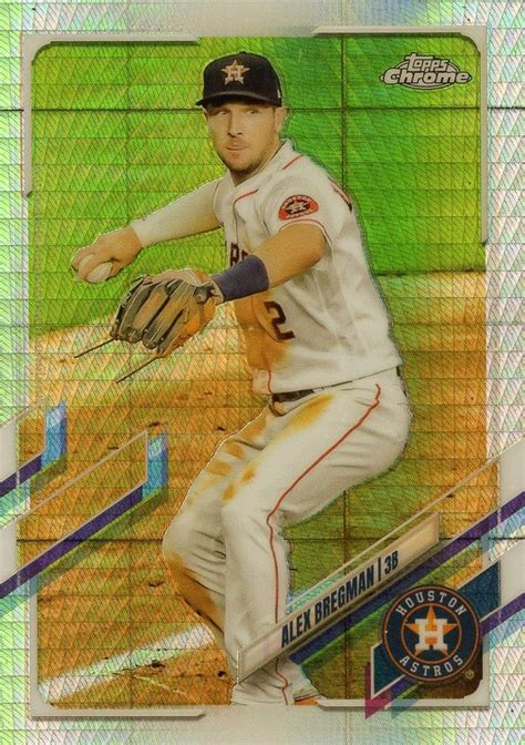 Topps Chrome Prism Refractor Alex Bregman Trading Card