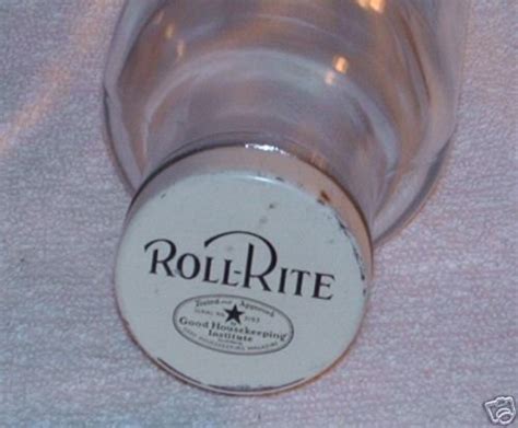 Mint Antique Roll Rite Glass Rolling Pin And Label Nr 16091540