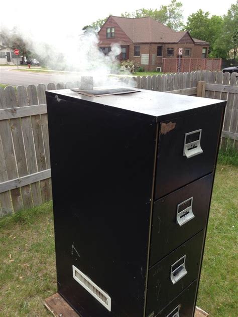 How To Turn A Filing Cabinet Into Smoker