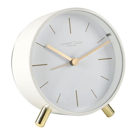 Buy Maisie Pure White Alarm Clock Online Purely Wall Clocks