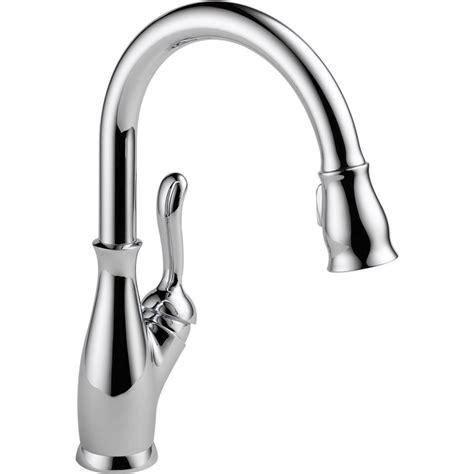 We carry cutting edge products like hands free kitchen faucets to wifi enabled water saving shower heads from industry leading manufacturers like kohler, moen, grohe, sloan, toto and aqua pure. Delta Leland Single-Handle Pull-Down Sprayer Kitchen ...