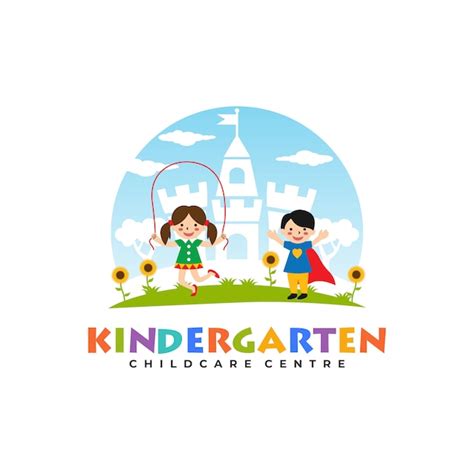 Kindergarten Logo Templates Premium Vector
