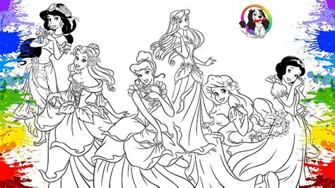Desenholandia Pintando Desenhos Das Princesas Da Disney Em PortuguÊs