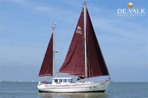 The boat has aluminium hull and deck and this only one aluminium . FISHER 37 motorsailer for sale | De Valk Yacht broker