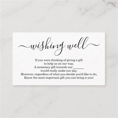 Wishing Well For Wedding Invitation Simple Au