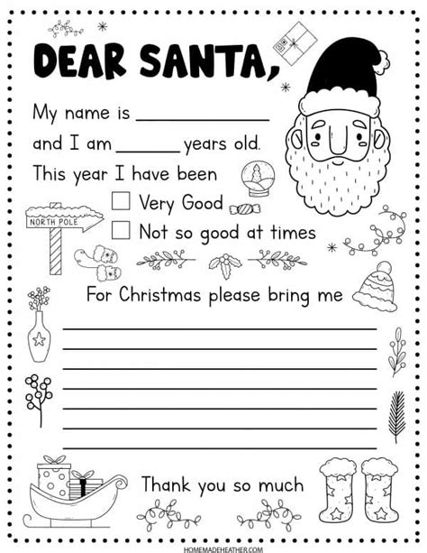 Free Printable From Santa Letter Template
