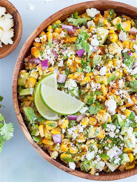 Mexican Street Corn Salad With Avocado As Easy As Apple Pie