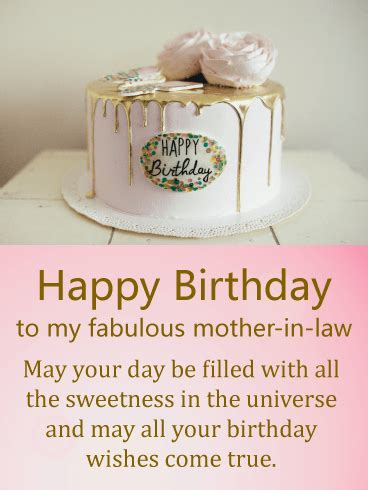 Sometimes i wonder what you see in me that makes you take me as your very own son, but not long ago, i realized. Birthday Cards for Mother-in-Law | Birthday & Greeting ...