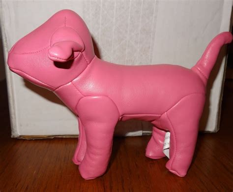 Victorias Secret Billion Dollar Dog Pink Puppy Faux Leather Rare