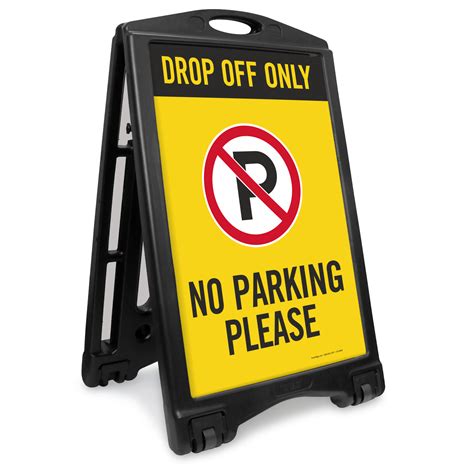 Portable Drop Off And Pick Up Signs