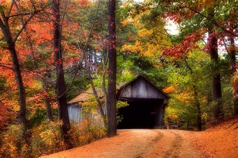 Autumn Wonder By Joann Vitali Covered Bridges Scenery Fall Pictures
