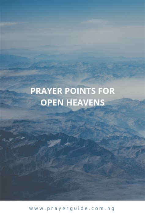 70 Prayer Points For Open Heavens